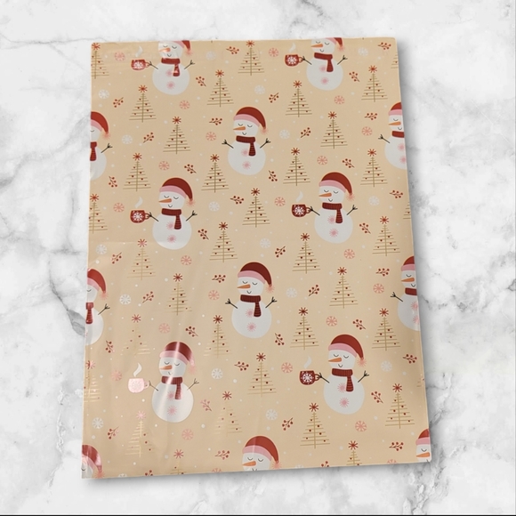 20 ct Snowman Poly mailers For Putting Gifts In Under The Tree - Picture 1 of 2